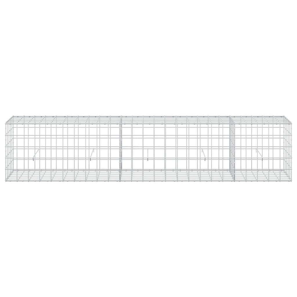vidaXL Gabion z drutu 3,5 mm i siatką 10x10 cm 250x50x50 cm