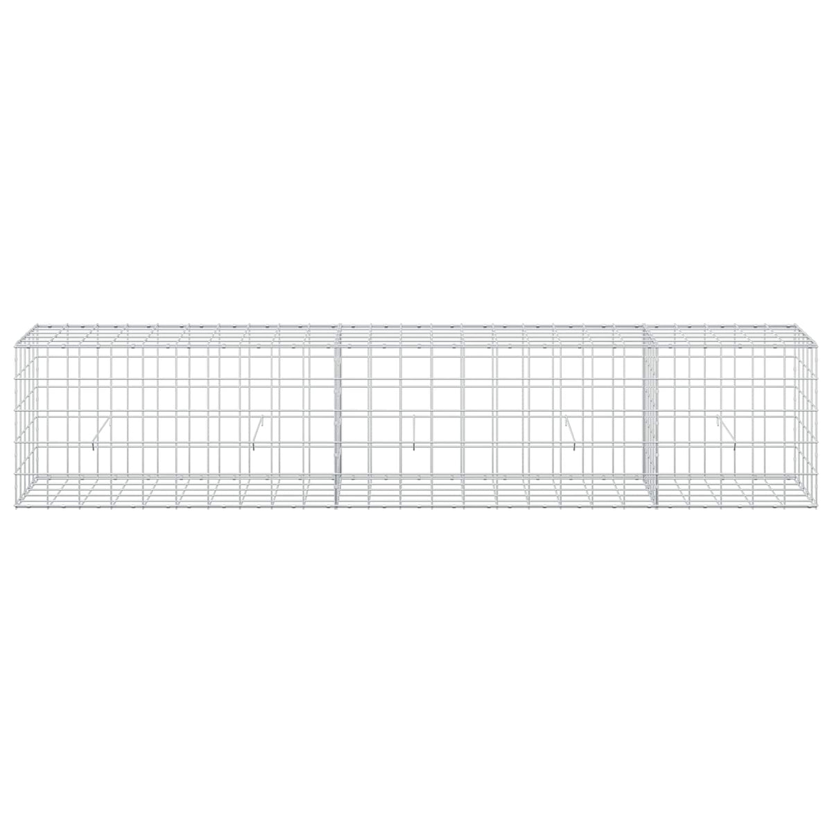 vidaXL Gabion z drutu 3,5 mm i siatką 10x10 cm 250x50x50 cm