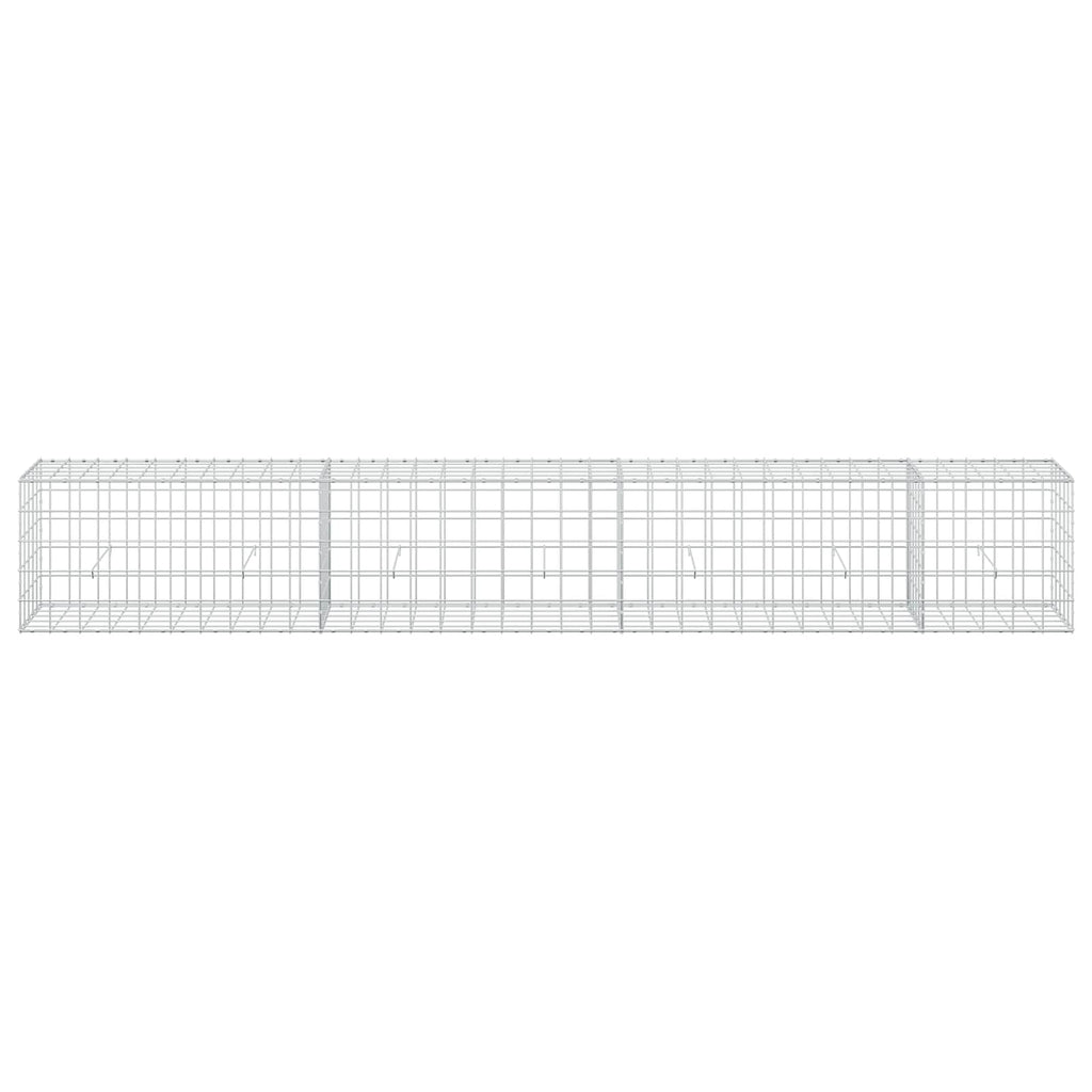 vidaXL Gabion z drutu 3,5 mm i siatką 10x10 cm 350x50x50 cm