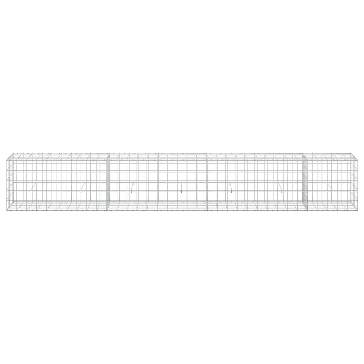 vidaXL Gabion z drutu 3,5 mm i siatką 10x10 cm 350x50x50 cm