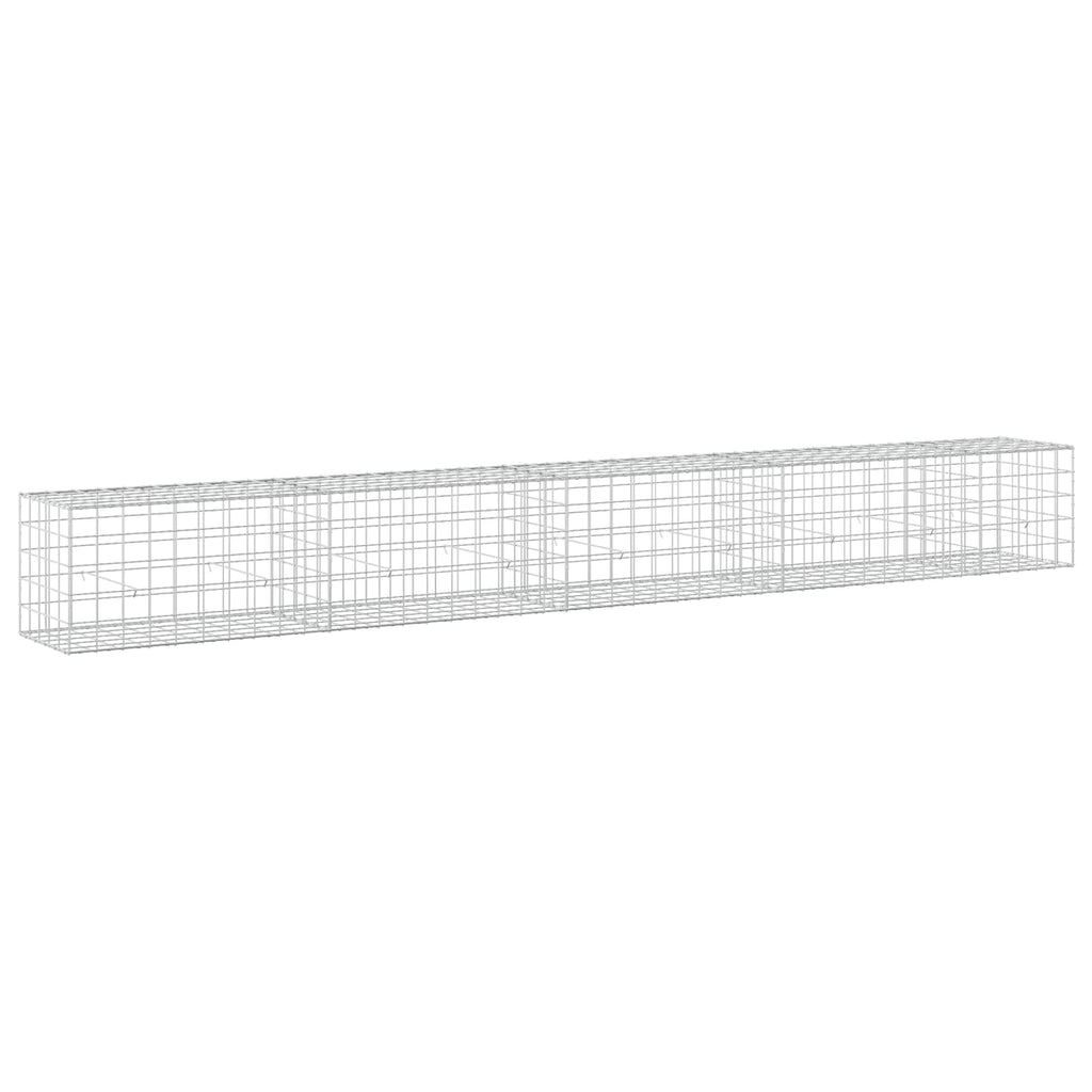 vidaXL Gabion z drutu 3,5 mm i siatką 10x10 cm 450x50x50 cm