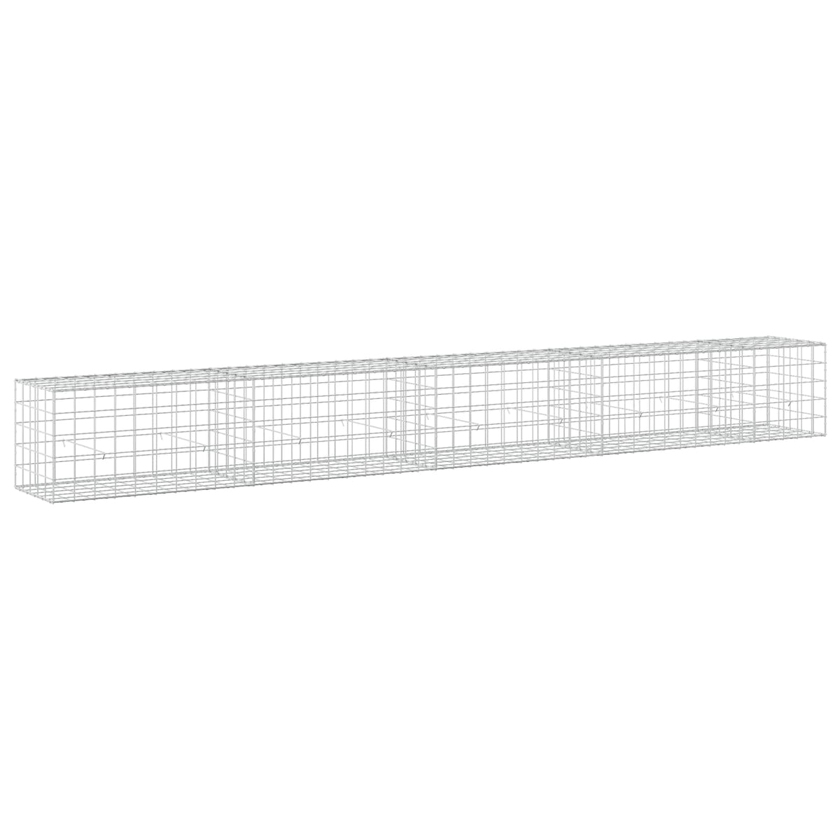 vidaXL Gabion z drutu 3,5 mm i siatką 10x10 cm 450x50x50 cm