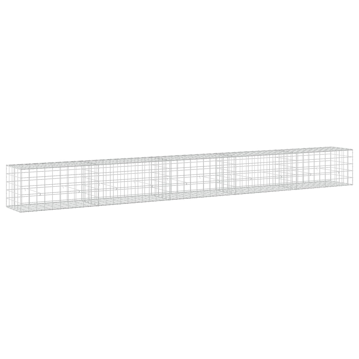 vidaXL Gabion z drutu 3,5 mm i siatką 10x10 cm 500x50x50 cm
