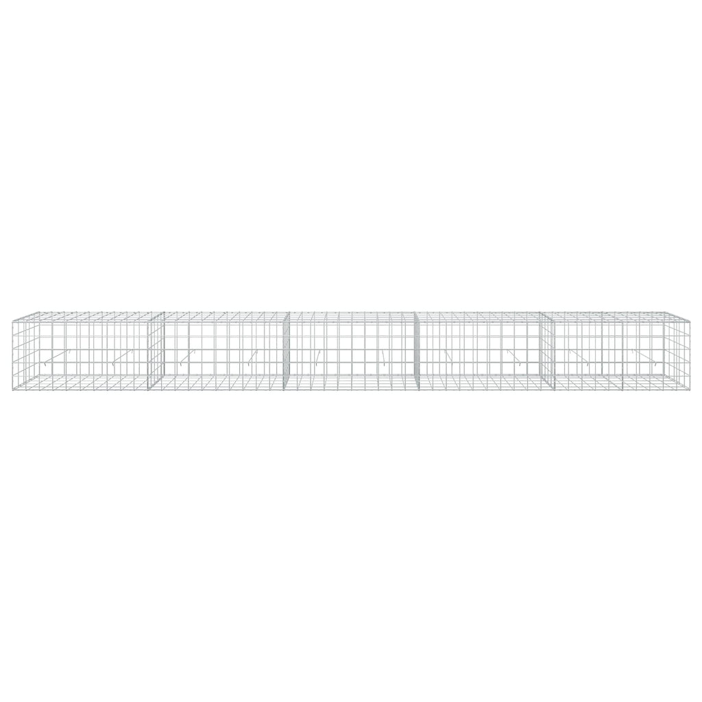 vidaXL Gabion z drutu 3,5 mm i siatką 10x10 cm 500x50x50 cm