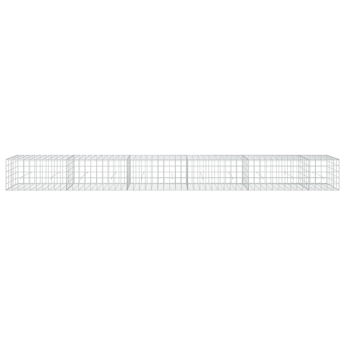vidaXL Gabion z drutu 3,5 mm i siatką 10x10 cm 550x50x50 cm