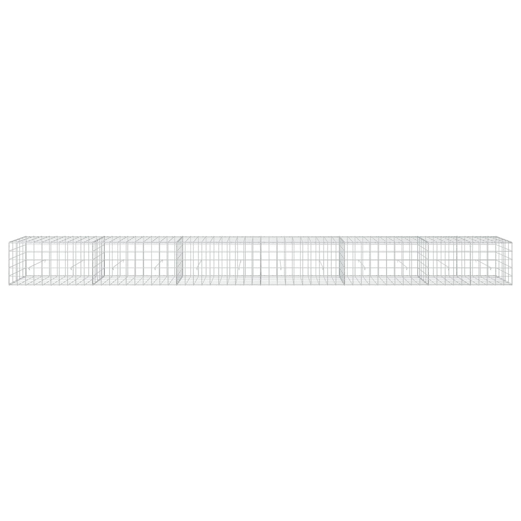 vidaXL Gabion z drutu 3,5 mm i siatką 10x10 cm 600x50x50 cm