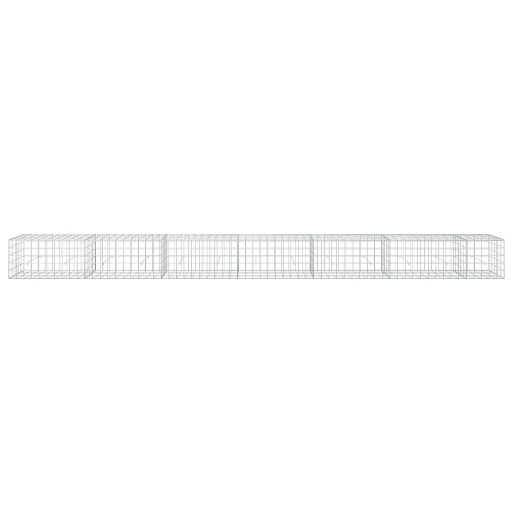 vidaXL Gabion z drutu 3,5 mm i siatką 10x10 cm 650x50x50 cm