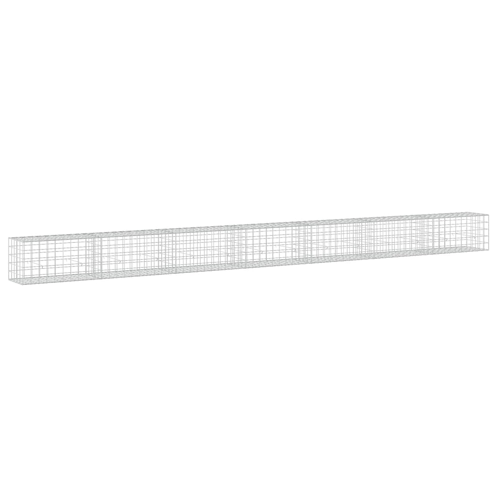 vidaXL Gabion z drutu 3,5 mm i siatką 10x10 cm 700x50x50 cm