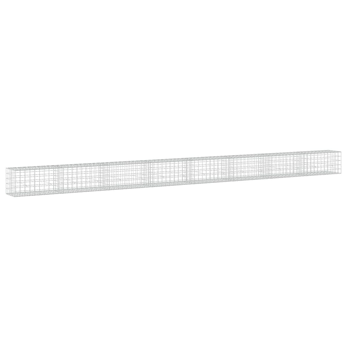 vidaXL Gabion z drutu 3,5 mm i siatką 10x10 cm 800x50x50 cm