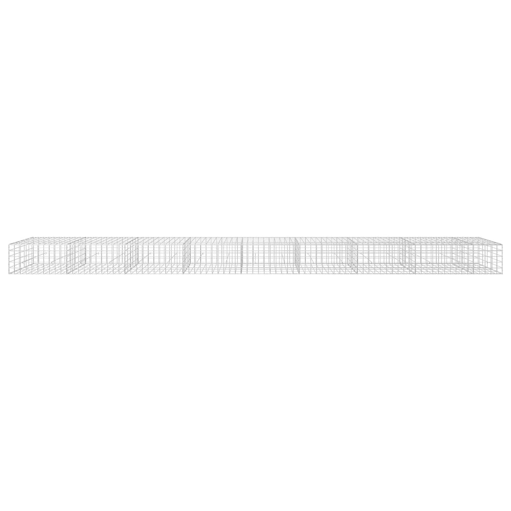 vidaXL Gabion z drutu 3,5 mm i siatką 10x10 cm 850x50x50 cm