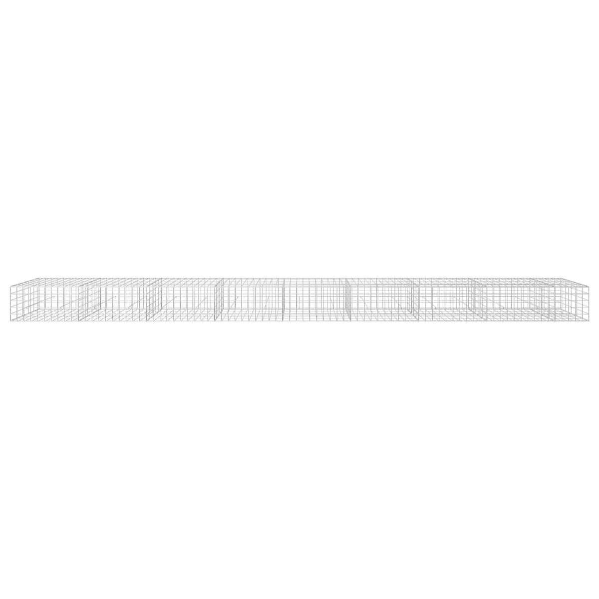 vidaXL Gabion z drutu 3,5 mm i siatką 10x10 cm 850x50x50 cm