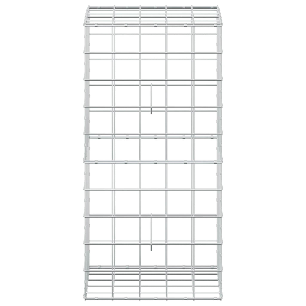 vidaXL Gabion z drutu 3,5 mm i siatką 10x10 cm 50x50x100 cm