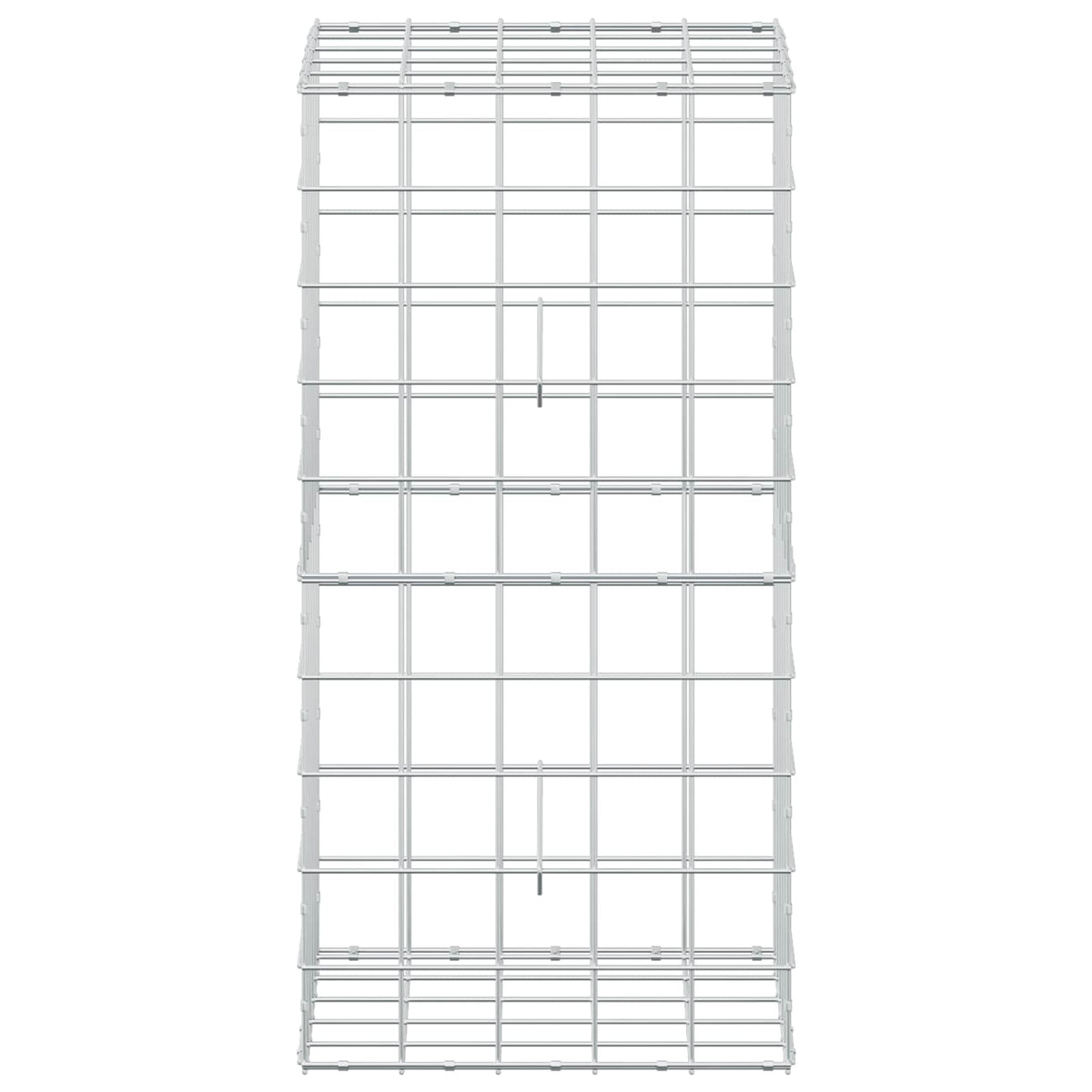 vidaXL Gabion z drutu 3,5 mm i siatką 10x10 cm 50x50x100 cm