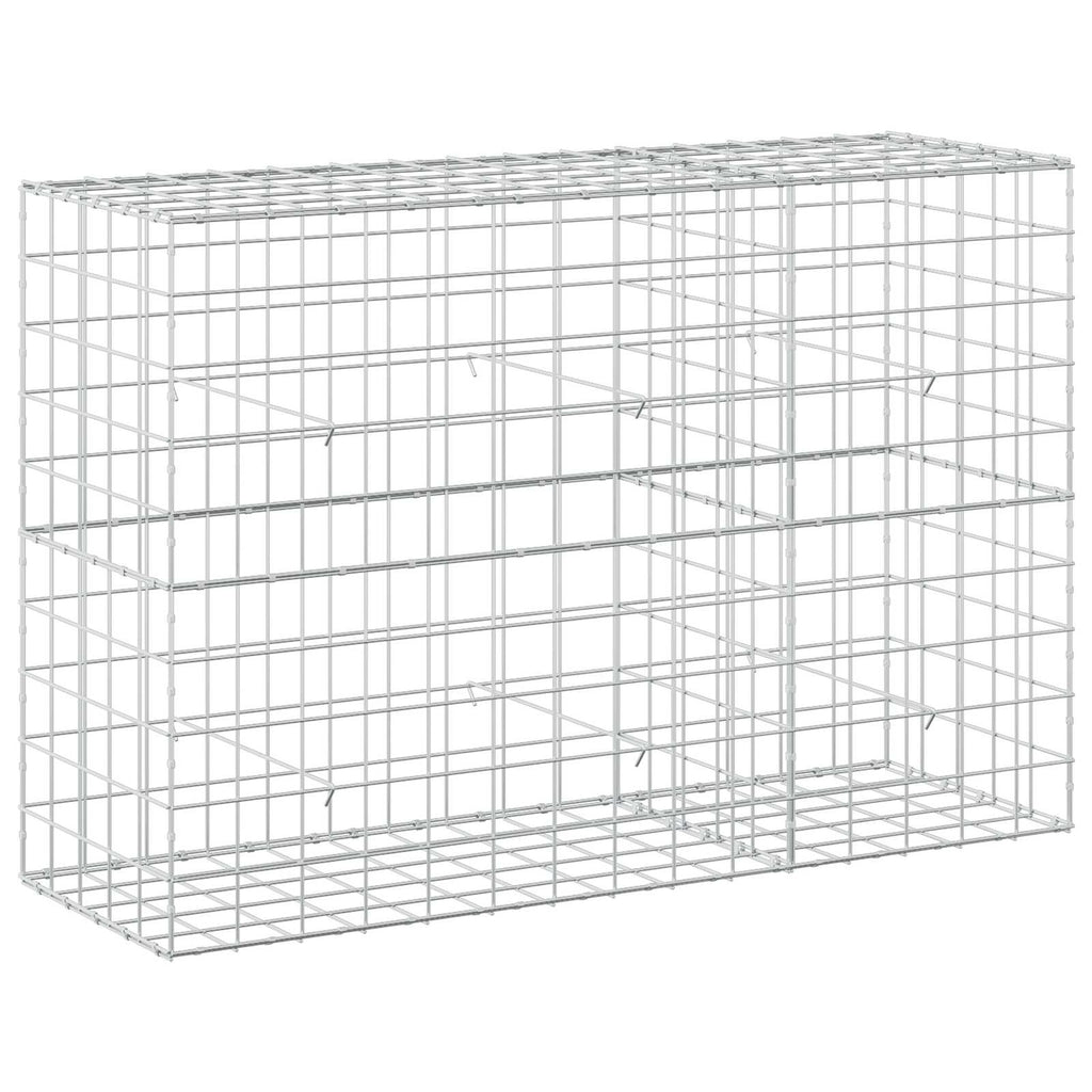 vidaXL Gabion z drutu 3,5 mm i siatką 10x10 cm 150x50x100 cm