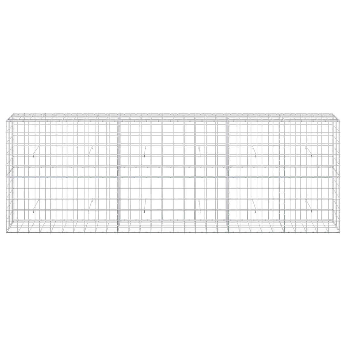 vidaXL Gabion z drutu 3,5 mm i siatką 10x10 cm 300x50x100 cm