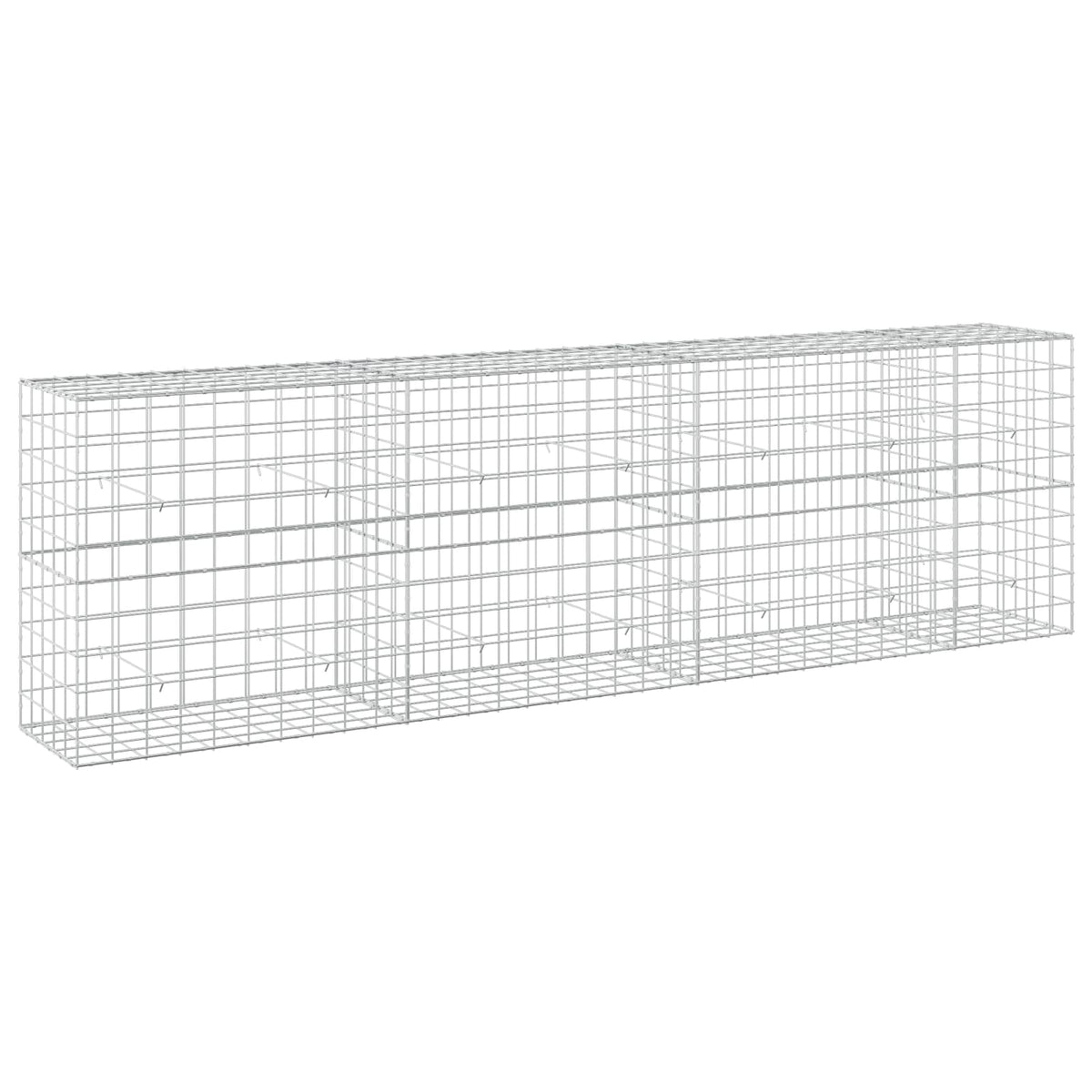 vidaXL Gabion z drutu 3,5 mm i siatką 10x10 cm 350x50x100 cm