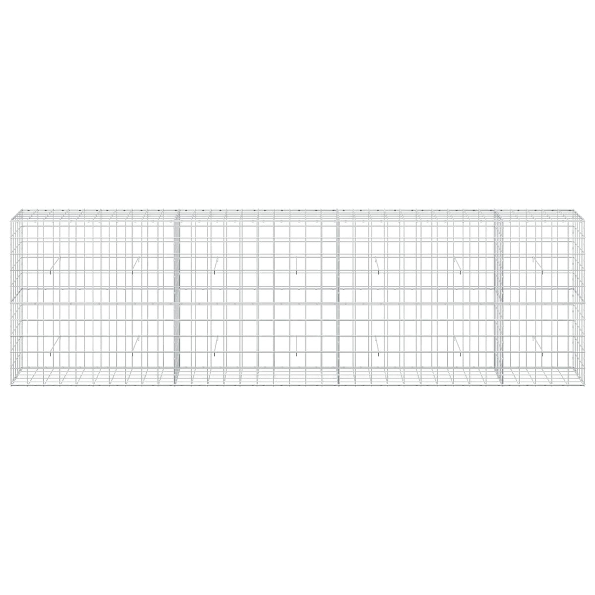 vidaXL Gabion z drutu 3,5 mm i siatką 10x10 cm 350x50x100 cm