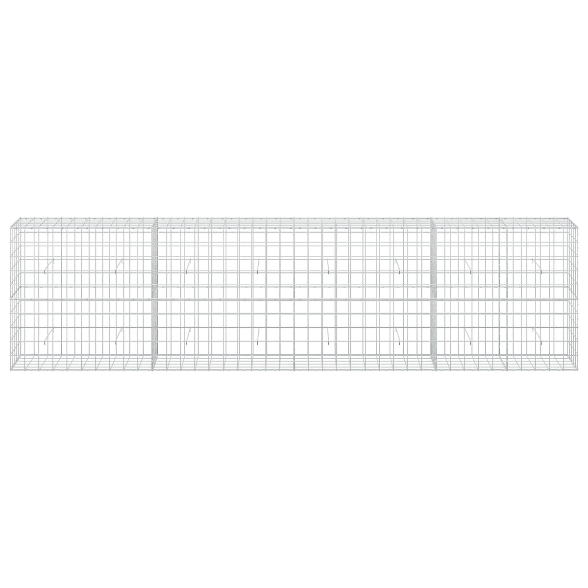 vidaXL Gabion z drutu 3,5 mm i siatką 10x10 cm 400x50x100 cm
