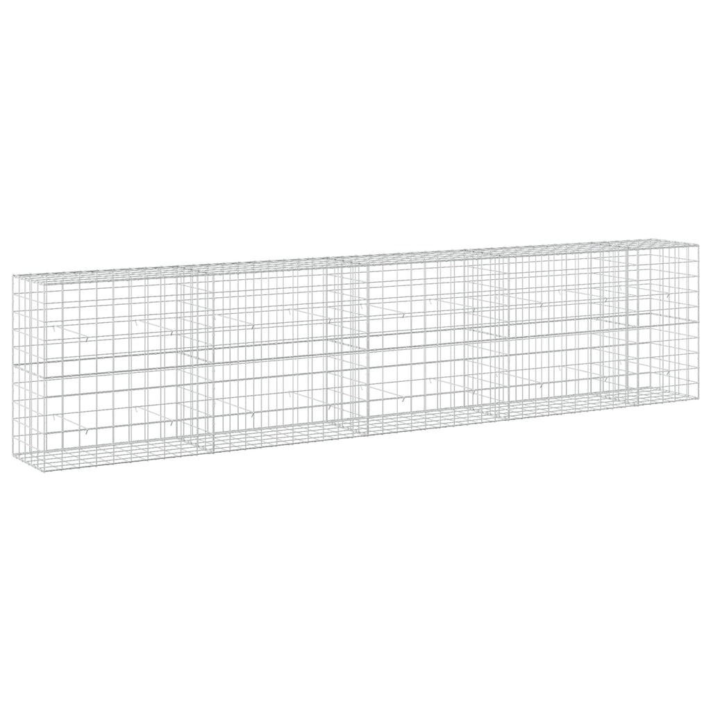 vidaXL Gabion z drutu 3,5 mm i siatką 10x10 cm 450x50x100 cm