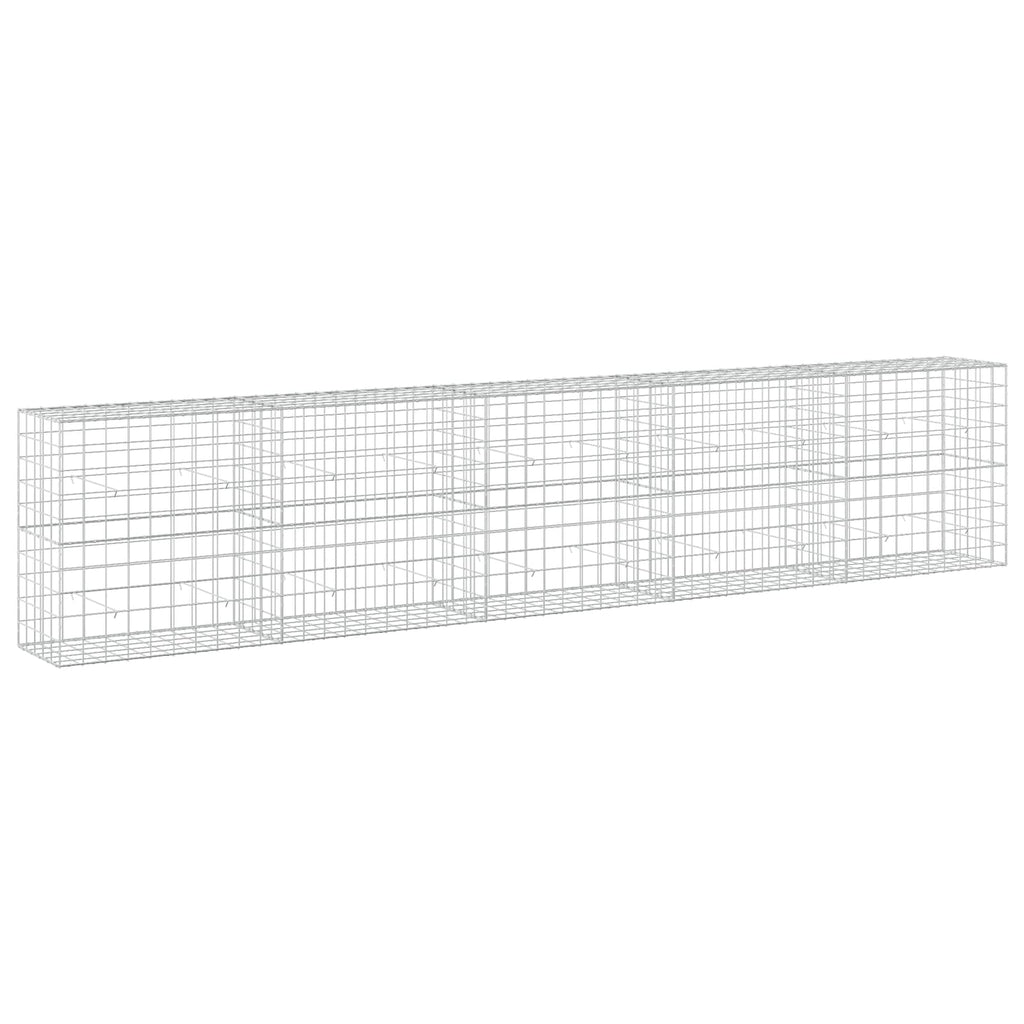 vidaXL Gabion z drutu 3,5 mm i siatką 10x10 cm 500x50x100 cm
