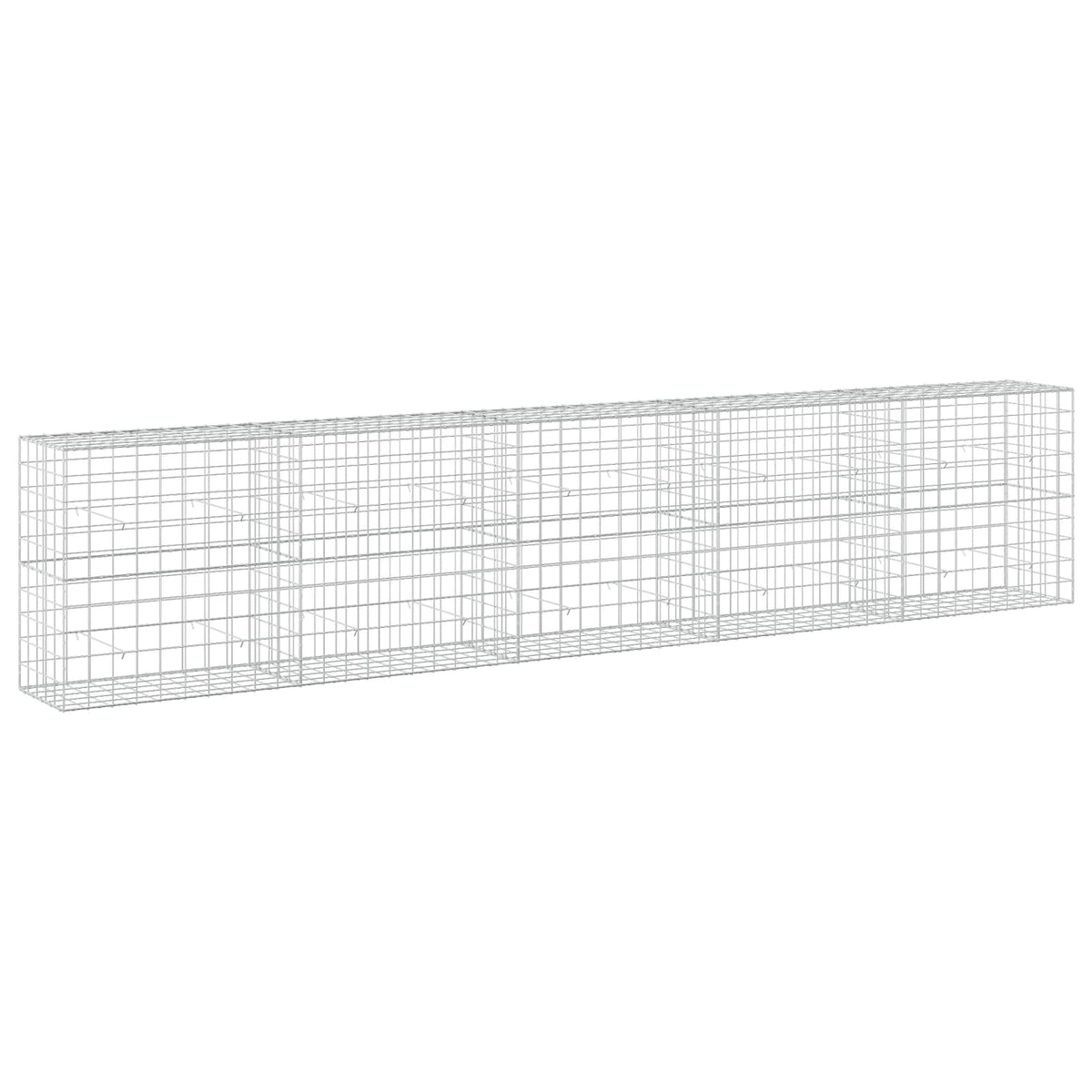 vidaXL Gabion z drutu 3,5 mm i siatką 10x10 cm 500x50x100 cm