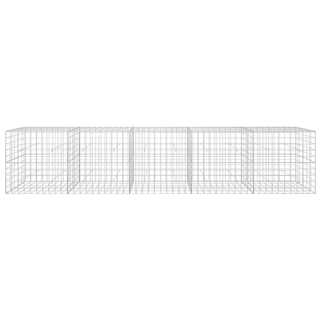 vidaXL Gabion z drutu 3,5 mm i siatką 10x10 cm 500x50x100 cm
