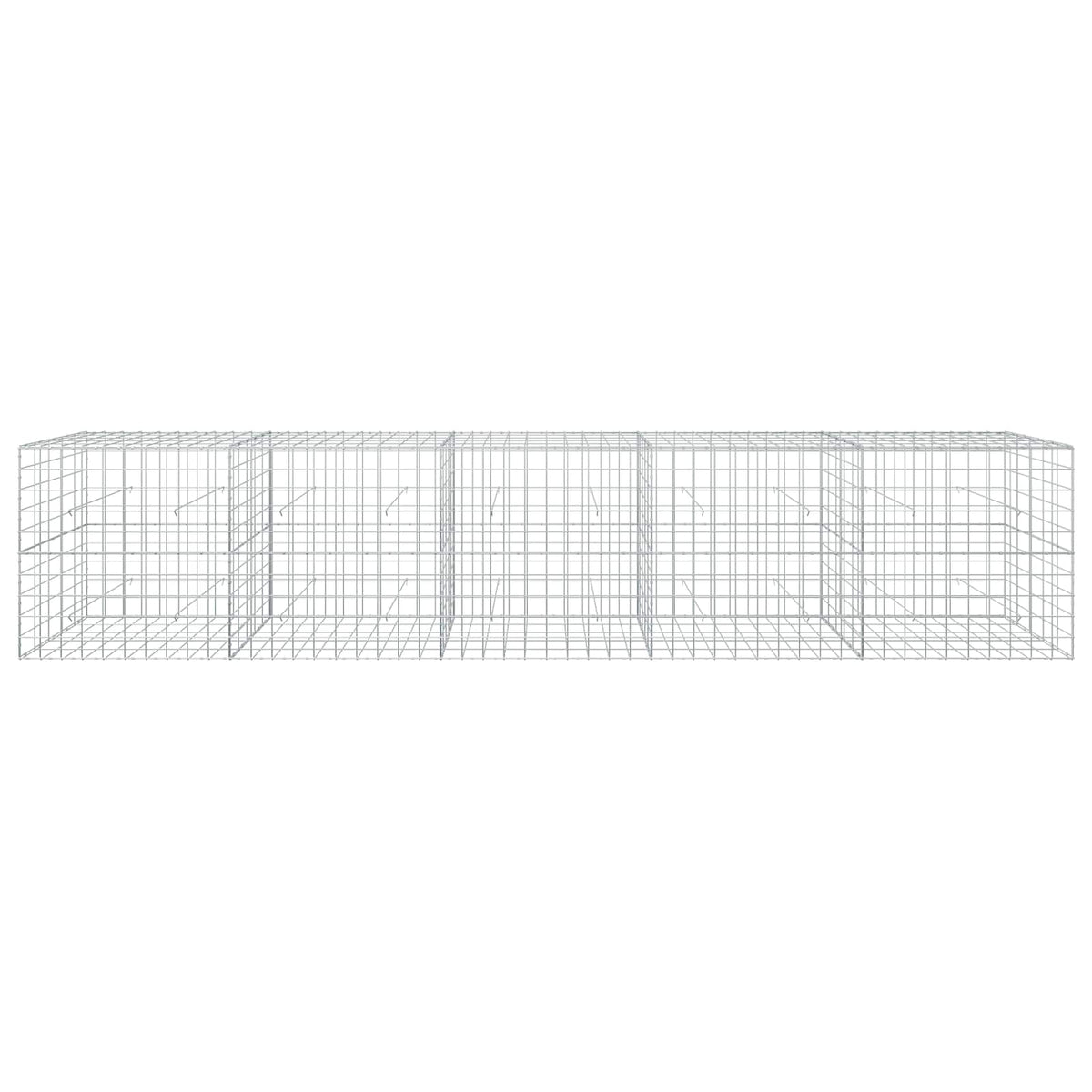 vidaXL Gabion z drutu 3,5 mm i siatką 10x10 cm 500x50x100 cm