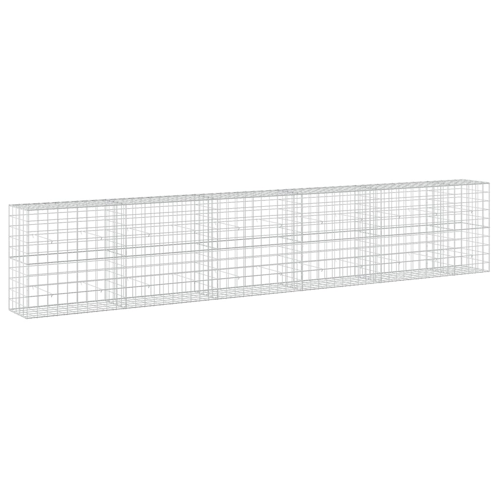 vidaXL Gabion z drutu 3,5 mm i siatką 10x10 cm 550x50x100 cm