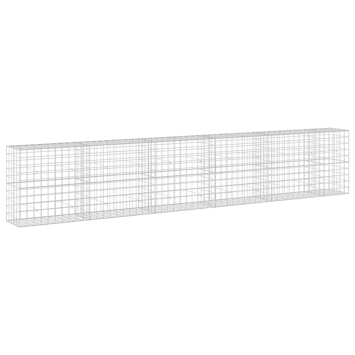 vidaXL Gabion z drutu 3,5 mm i siatką 10x10 cm 550x50x100 cm
