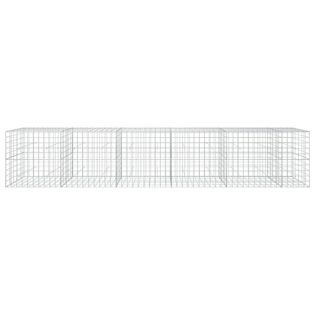 vidaXL Gabion z drutu 3,5 mm i siatką 10x10 cm 550x50x100 cm
