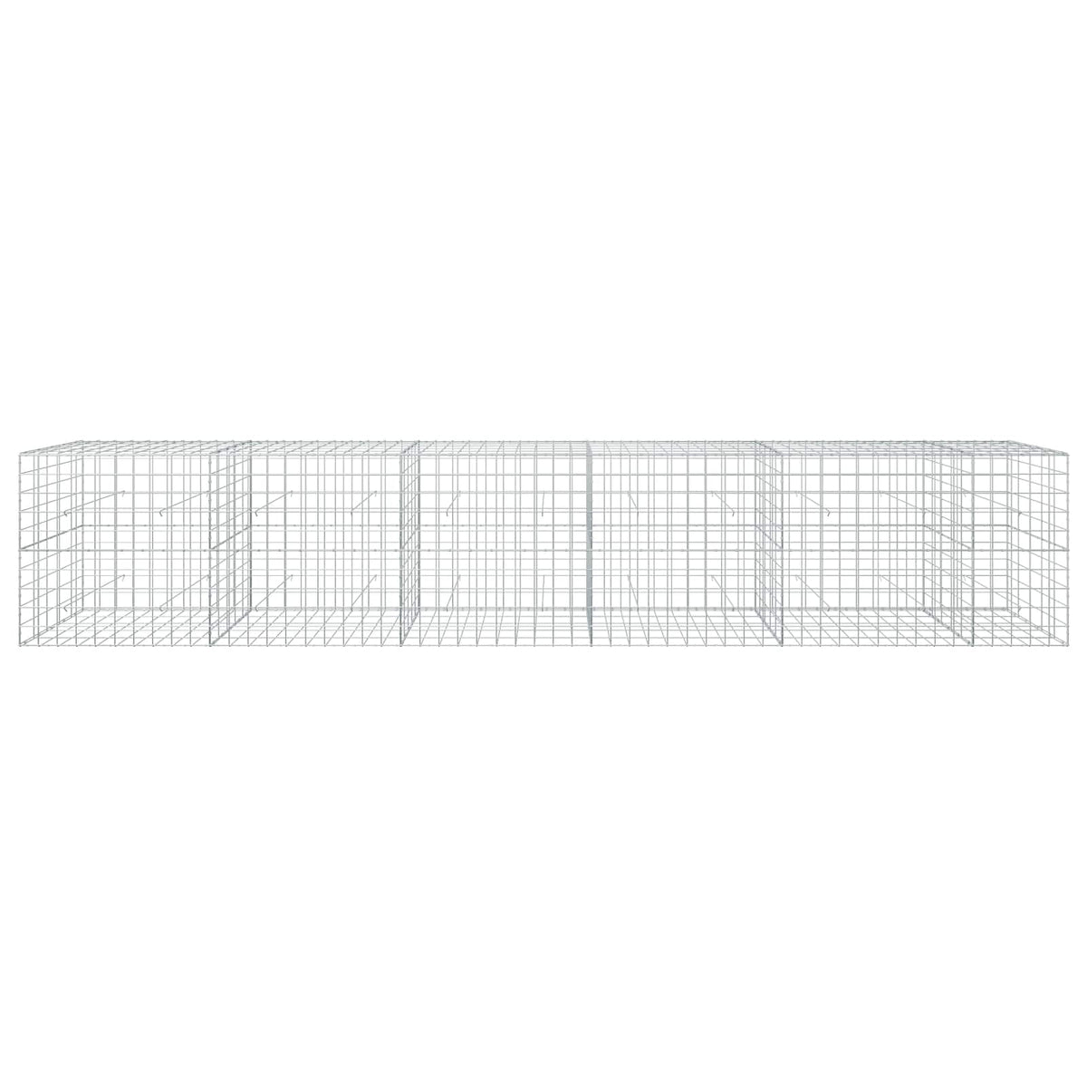 vidaXL Gabion z drutu 3,5 mm i siatką 10x10 cm 550x50x100 cm