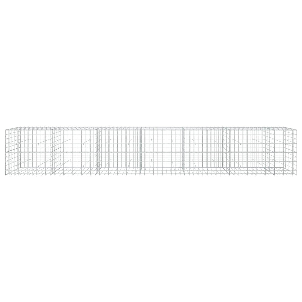 vidaXL Gabion z drutu 3,5 mm i siatką 10x10 cm 650x50x100 cm