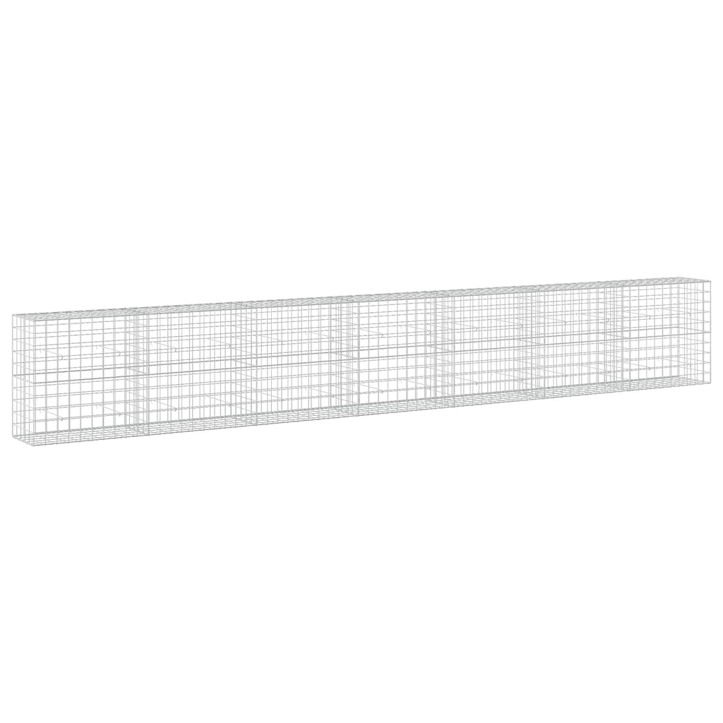 vidaXL Gabion z drutu 3,5 mm i siatką 10x10 cm 700x50x100 cm