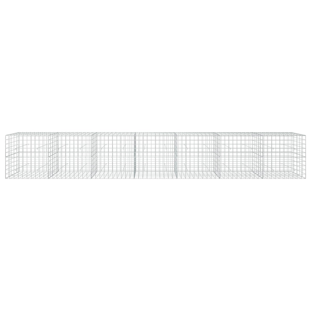 vidaXL Gabion z drutu 3,5 mm i siatką 10x10 cm 700x50x100 cm