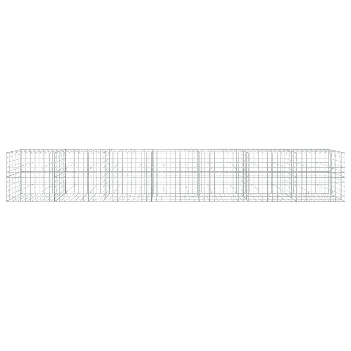 vidaXL Gabion z drutu 3,5 mm i siatką 10x10 cm 700x50x100 cm