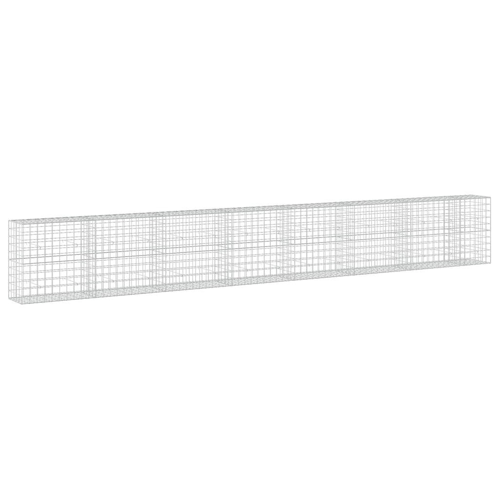 vidaXL Gabion z drutu 3,5 mm i siatką 10x10 cm 750x50x100 cm