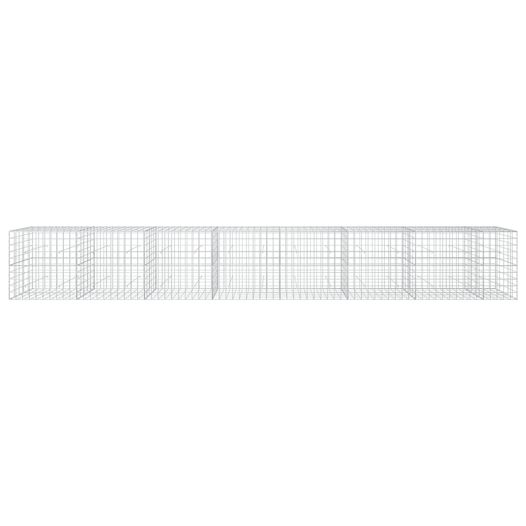 vidaXL Gabion z drutu 3,5 mm i siatką 10x10 cm 750x50x100 cm