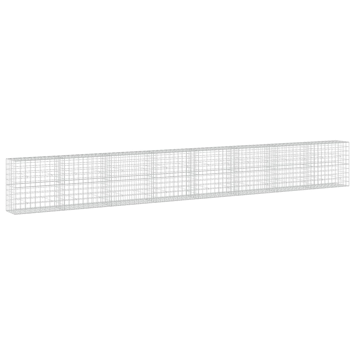 vidaXL Gabion z drutu 3,5 mm i siatką 10x10 cm 800x50x100 cm