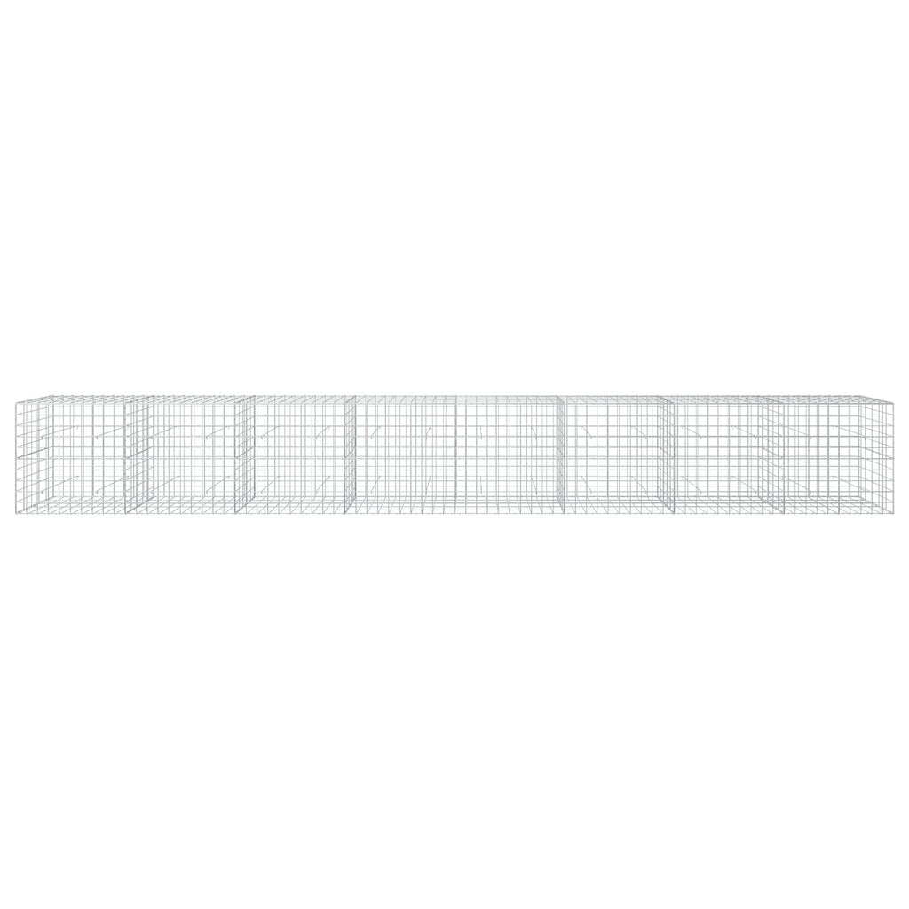 vidaXL Gabion z drutu 3,5 mm i siatką 10x10 cm 800x50x100 cm