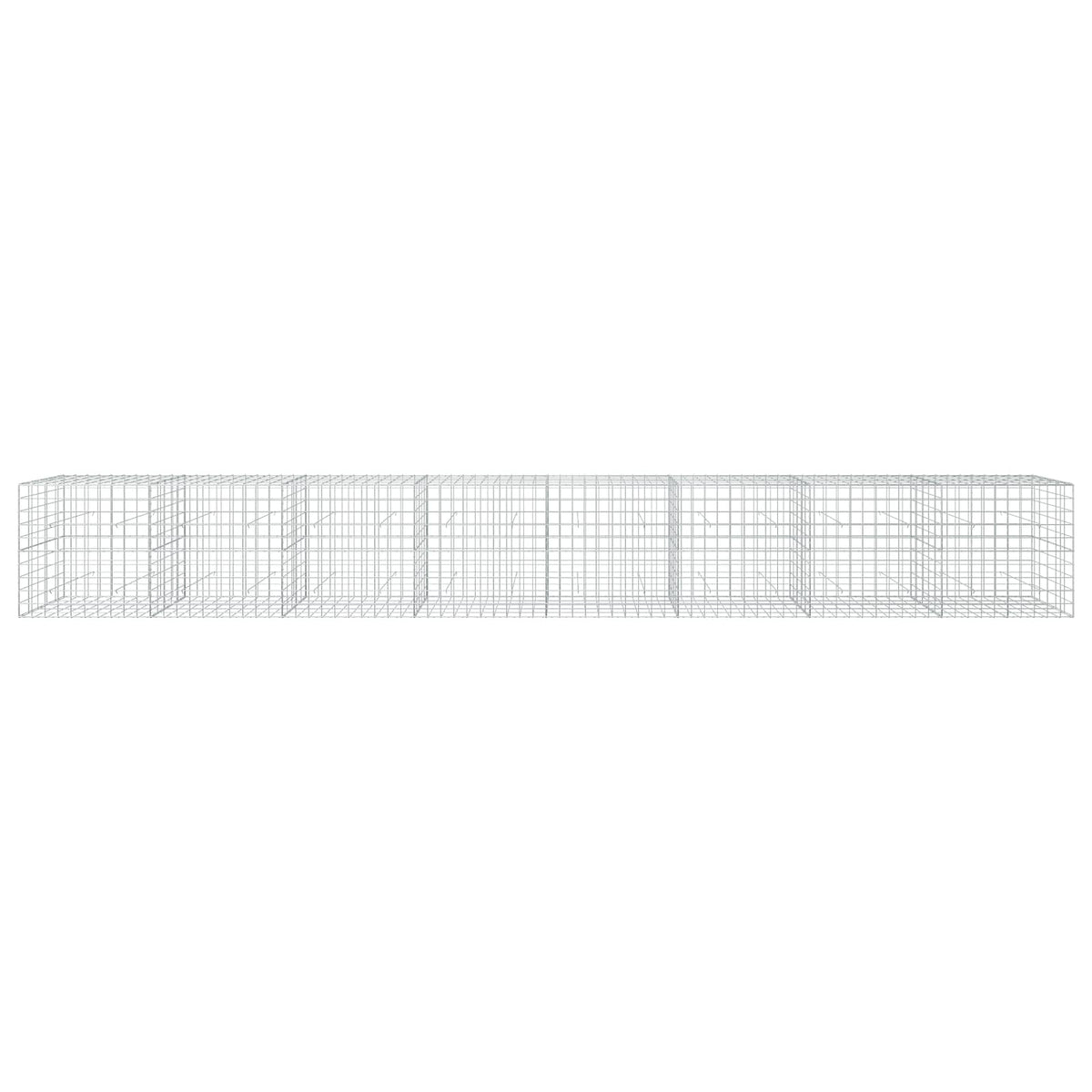 vidaXL Gabion z drutu 3,5 mm i siatką 10x10 cm 800x50x100 cm