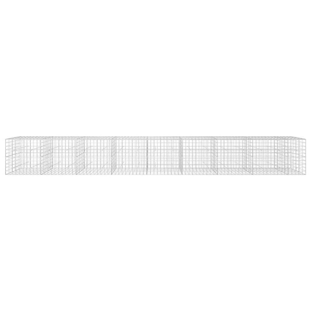 vidaXL Gabion z drutu 3,5 mm i siatką 10x10 cm 850x50x100 cm