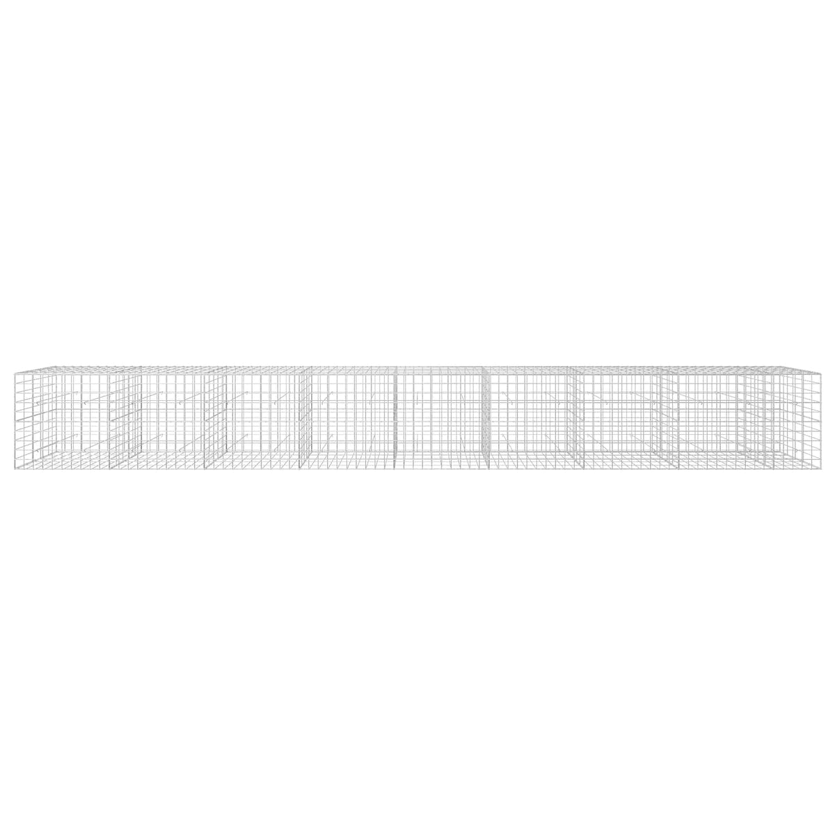 vidaXL Gabion z drutu 3,5 mm i siatką 10x10 cm 850x50x100 cm