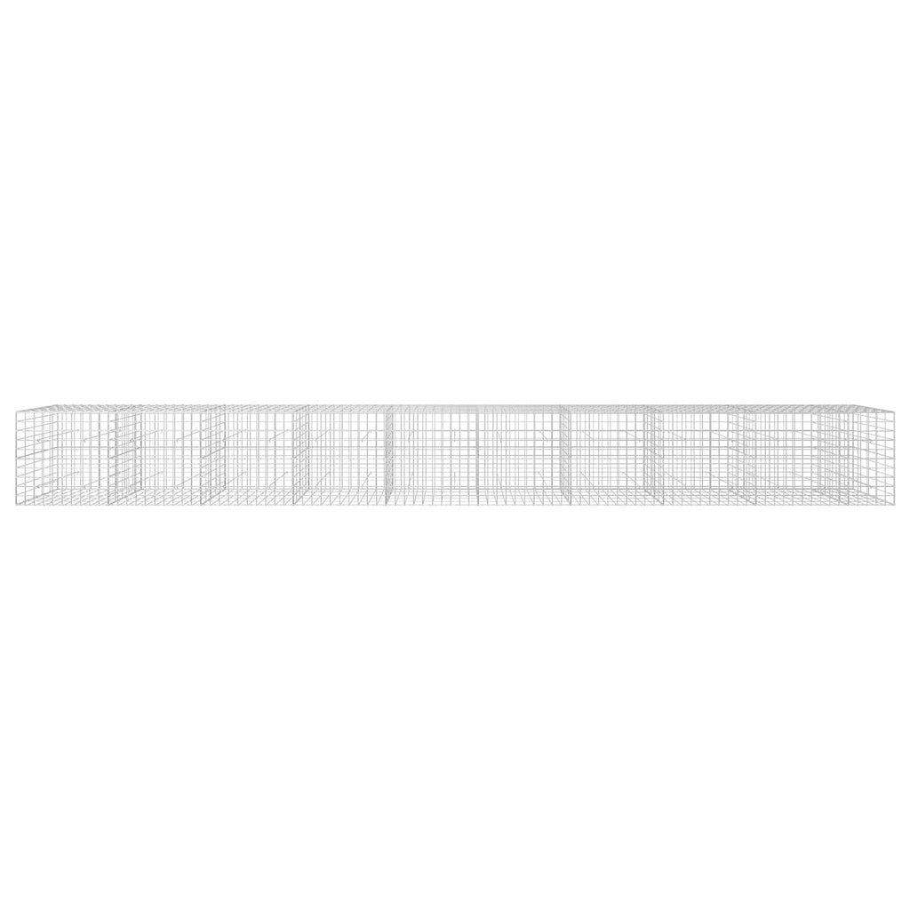 vidaXL Gabion z drutu 3,5 mm i siatką 10x10 cm 950x50x100 cm