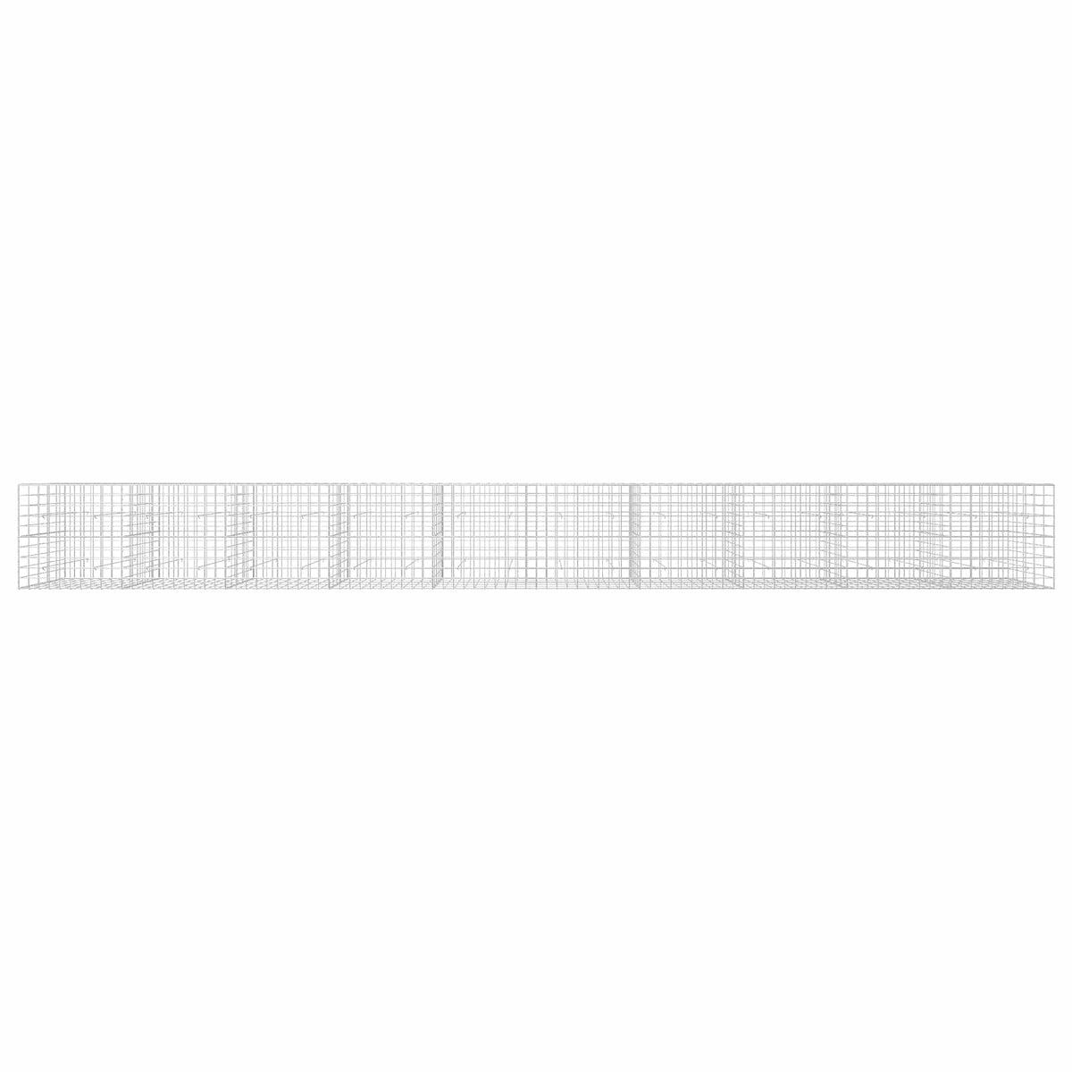 vidaXL Gabion z drutu 3,5 mm i siatką 10x10 cm 1000x50x100 cm