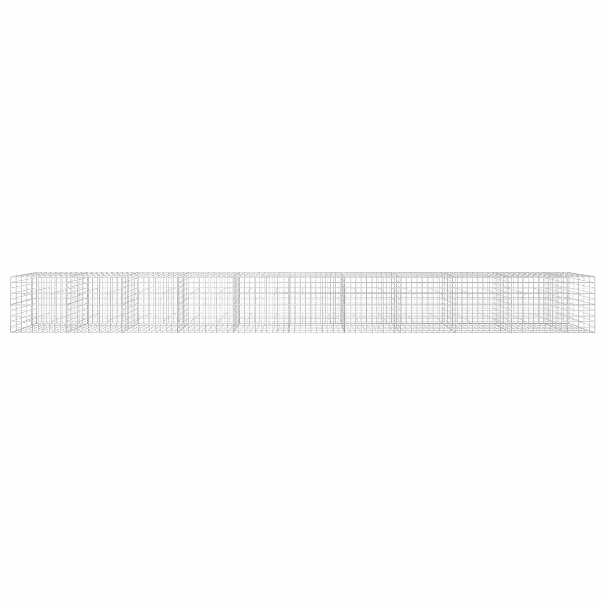 vidaXL Gabion z drutu 3,5 mm i siatką 10x10 cm 1050x50x100 cm