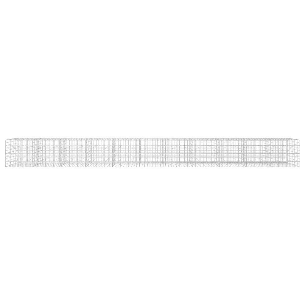 vidaXL Gabion z drutu 3,5 mm i siatką 10x10 cm 1100x50x100 cm