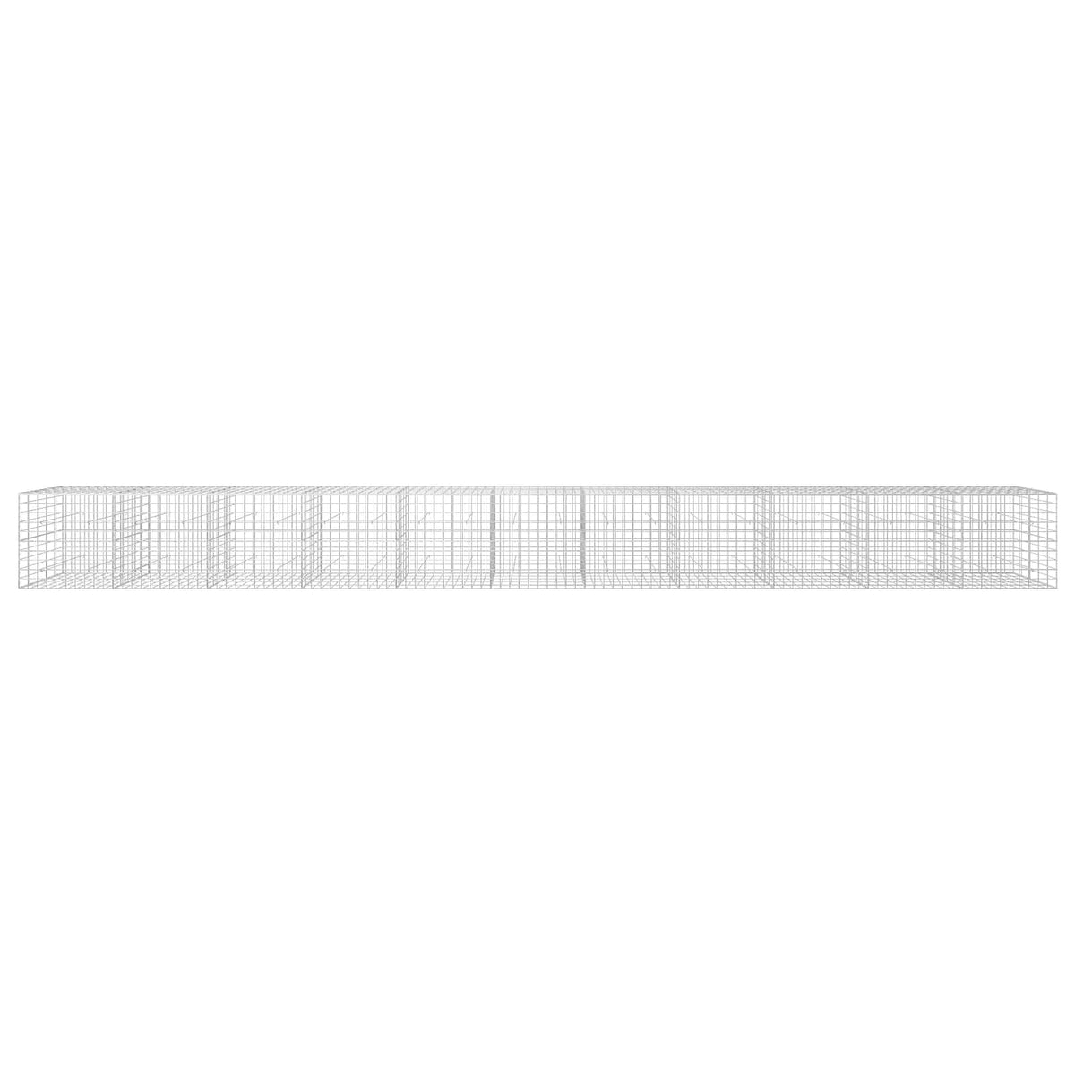 vidaXL Gabion z drutu 3,5 mm i siatką 10x10 cm 1100x50x100 cm