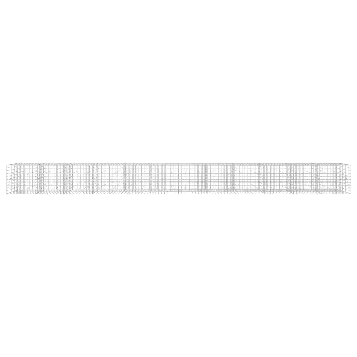 vidaXL Gabion z drutu 3,5 mm i siatką 10x10 cm 1200x50x100 cm