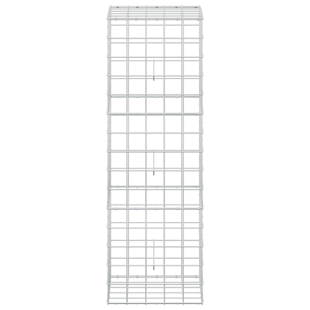 vidaXL Gabion z drutu 3,5 mm i siatką 10x10 cm 50x50x150 cm