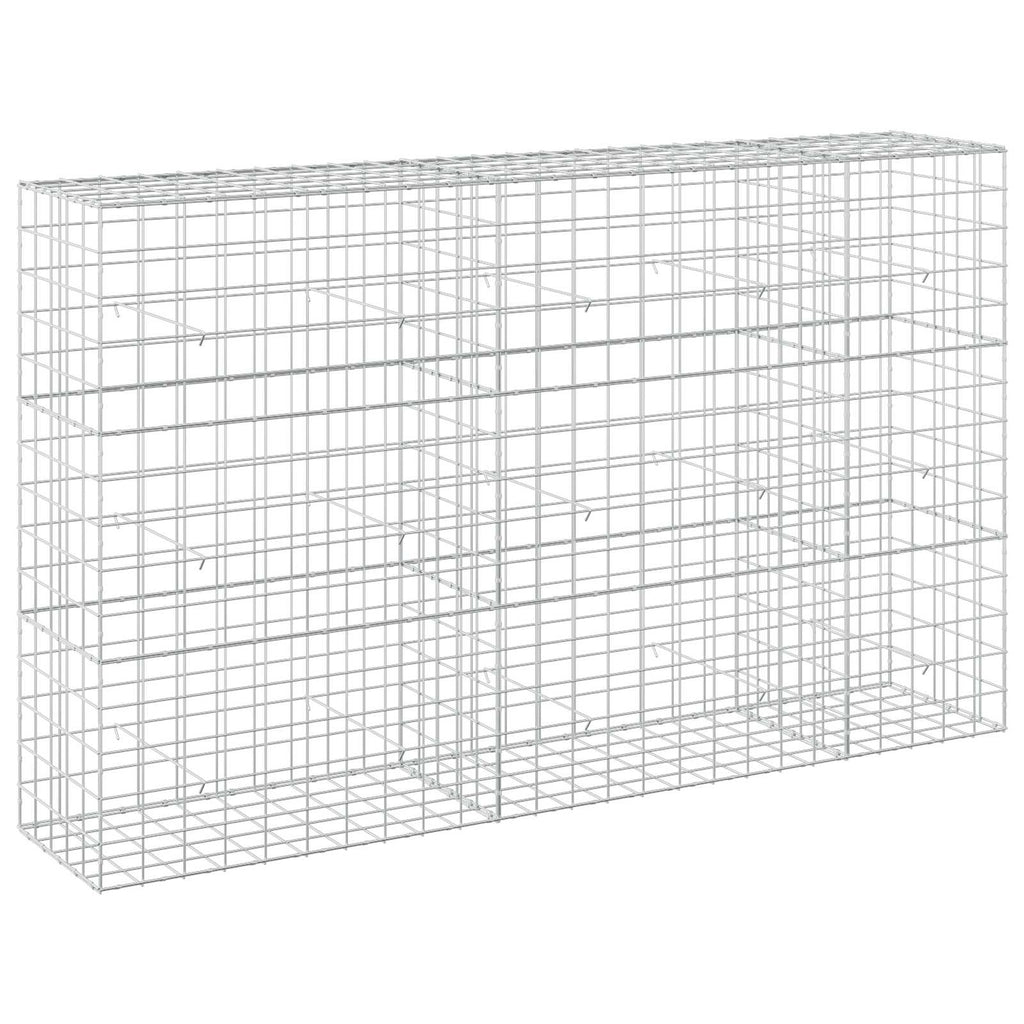 vidaXL Gabion z drutu 3,5 mm i siatką 10x10 cm 250x50x150 cm